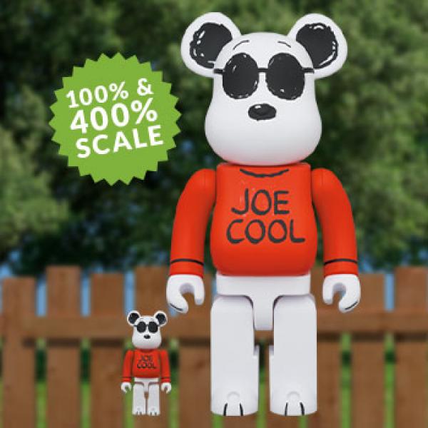 新品　ベアブリック　BE@RBRICK JOE COOL 400% スヌーピー Bearbrick Joe Cool 100% & 400% Set - US