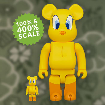 Be@rbrick Tweety 100% and 400% Collectible Set by Medicom Toy 