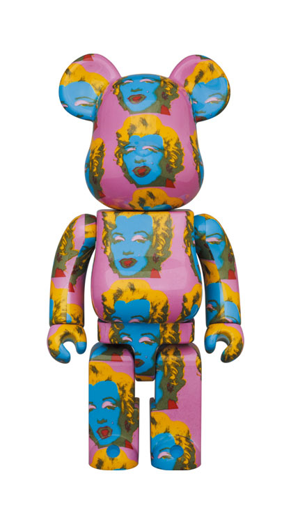 100% Bearbrick ~ Andy Warhol Be@rbrick Marilyn Monroe Ver Medicom 400% 