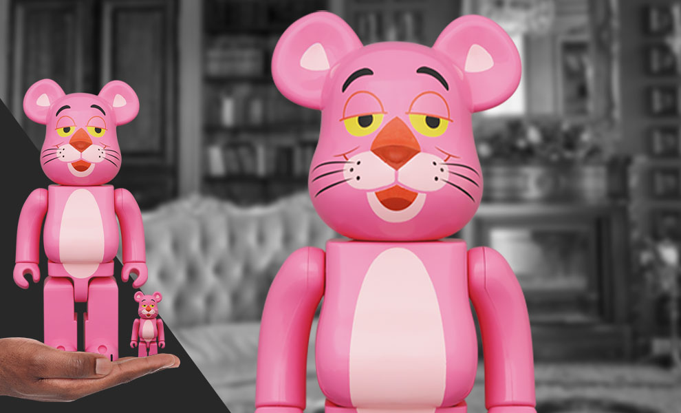 Be@rbrick Pink Panther 100% & 400% Collectible Figure Set by