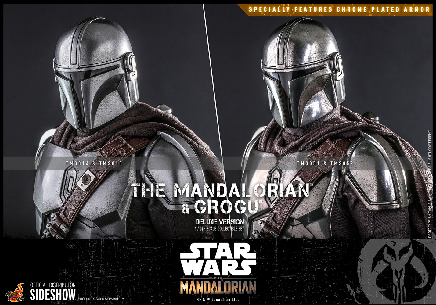 hot toys mandalorian and grogu deluxe