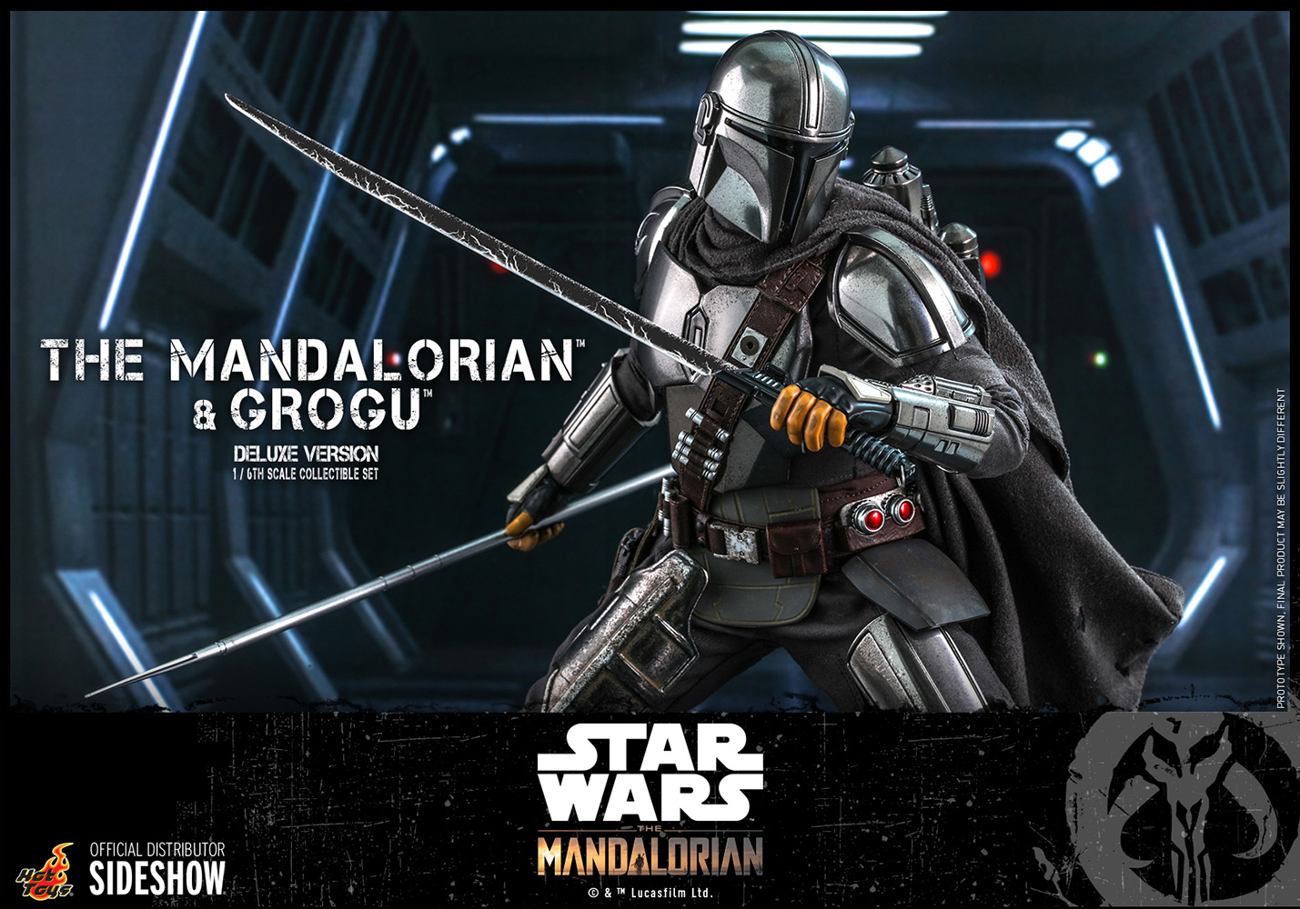 hot toys mandalorian and grogu deluxe