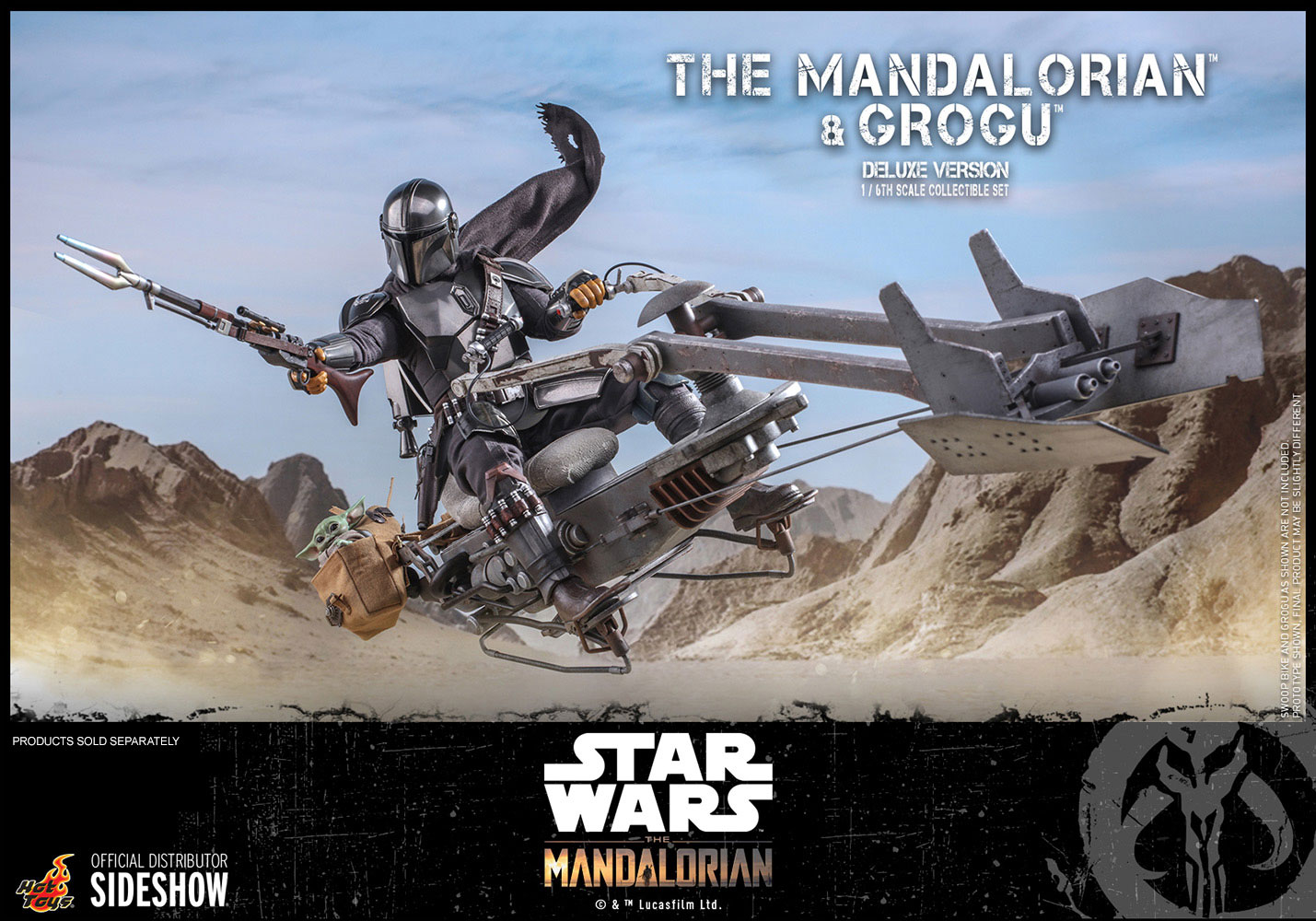 hot toys mandalorian and grogu deluxe