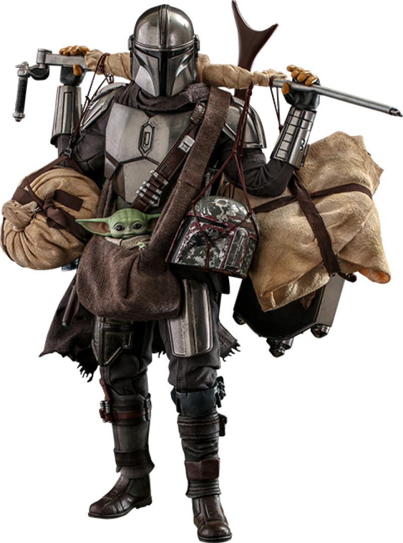 The Mandalorian™ and Grogu™ (Deluxe Version) Sixth Scale Figure Set by Hot Toys (908289)