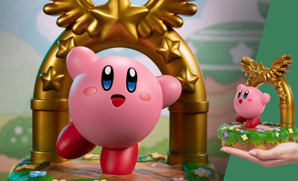 Kirby and the Goal Door Nintendo Statue