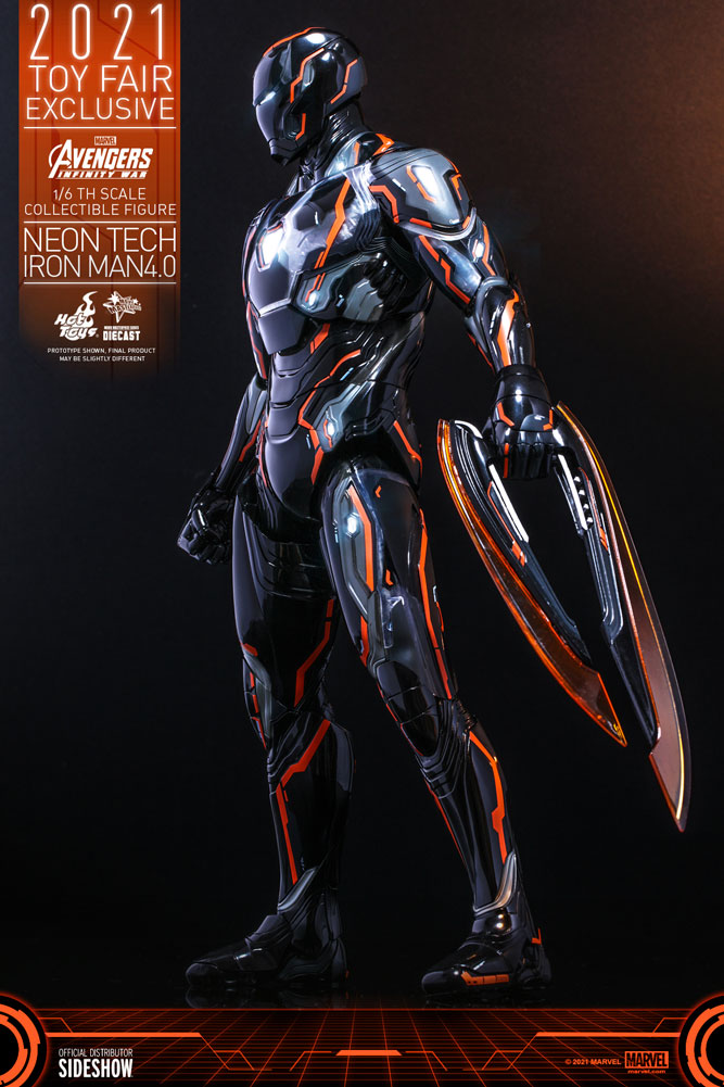hot toys neon tech iron man 4.0