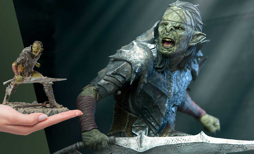 Gallery Feature Image of Swordsman Orc 1:10 Scale Statue - Click to open image gallery