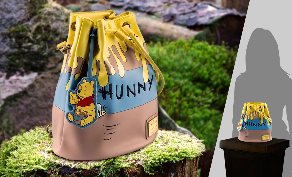Gallery Feature Image of Winnie The Pooh 95TH Anniversary Honeypot Convertible Bucket Backpack Apparel - Click to open image gallery