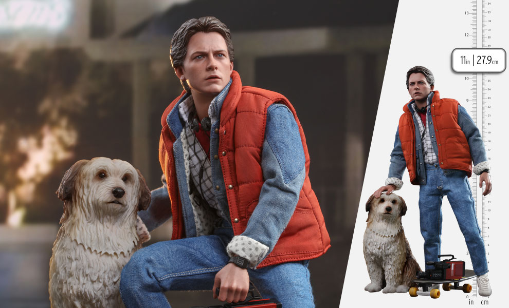 Gallery Feature Image of Marty McFly and Einstein Sixth Scale Figure Set - Click to open image gallery