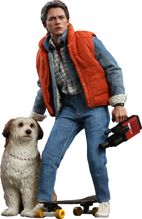 Hot Toys Marty McFly and Einstein Sixth Scale Figure Set