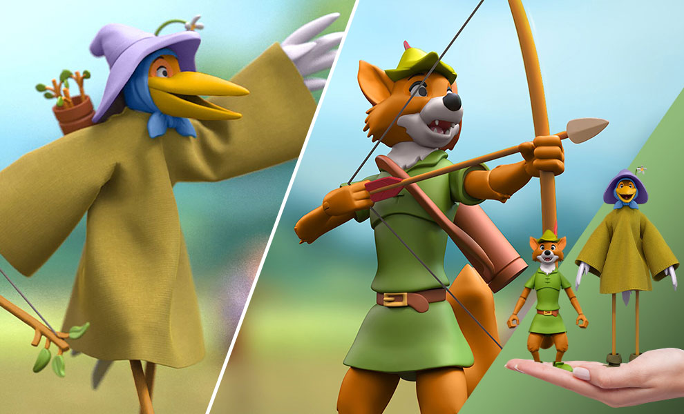 Disney Ultimates Robin Hood 7 Action Figure Stork Costume Super7