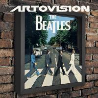 Gallery Image of The Beatles Abbey Road Shadow box art