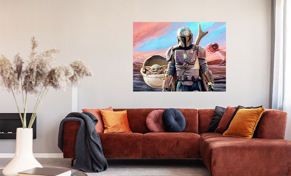 Mandalorian and The Child Mural Star Wars Mural