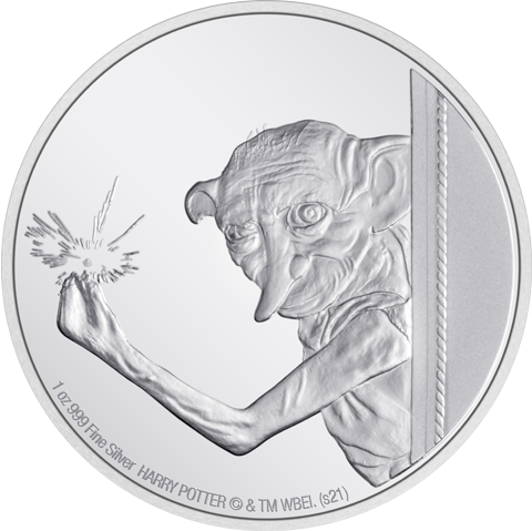 New Zealand Mint Dobby the House Elf 1oz Silver Coin Silver Collectible