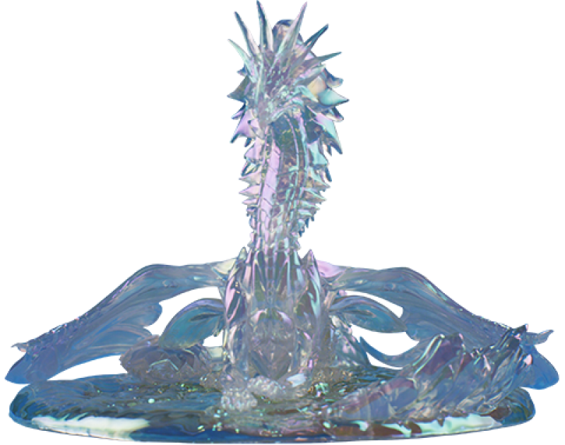 Aurene Dragon Statues by Snap Creative