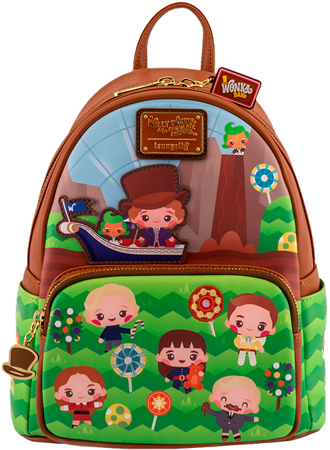 Loungefly Charlie and the Chocolate factory 50th Anniversary Mini Backpack Apparel