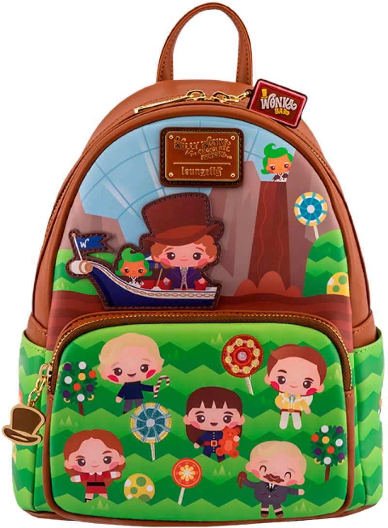 Charlie and the Chocolate factory 50th Anniversary Mini Backpack Backpack by Loungefly