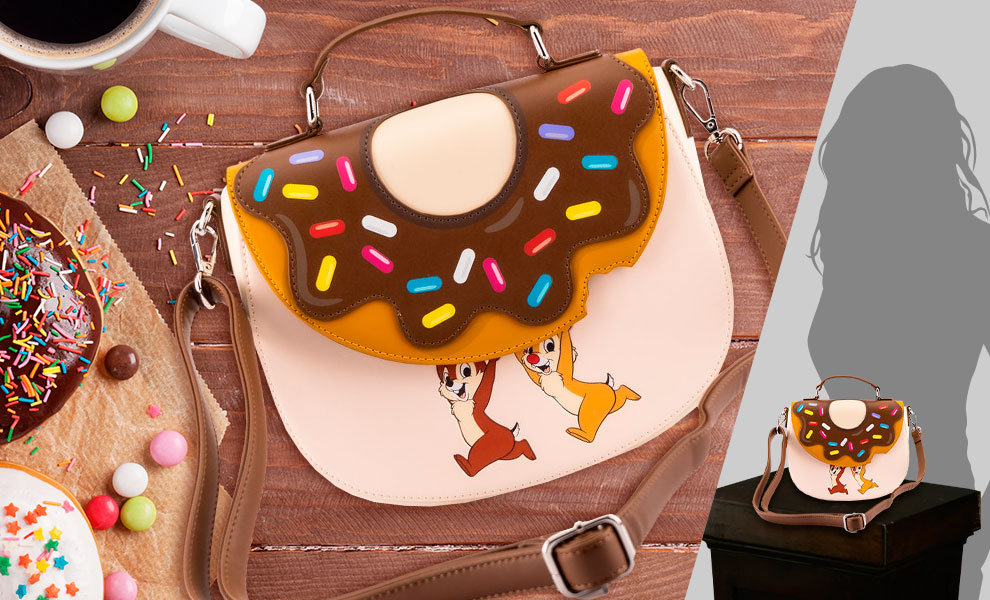 Gallery Feature Image of Chip and Dale Donut Crossbody Bag Apparel - Click to open image gallery