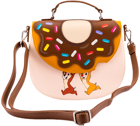 Loungefly Chip and Dale Donut Crossbody Bag Apparel
