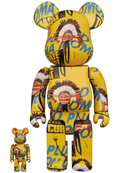Be@rbrick Andy Warhol x Jean-Michel Basquiat #3 100% & 400% Collectible  Figure Set by Medicom