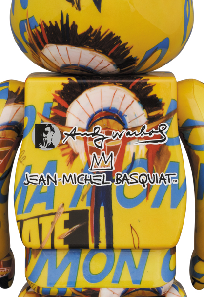 Be@rbrick Andy Warhol x Jean-Michel Basquiat #3 100% & 400% Collectible  Figure Set by Medicom