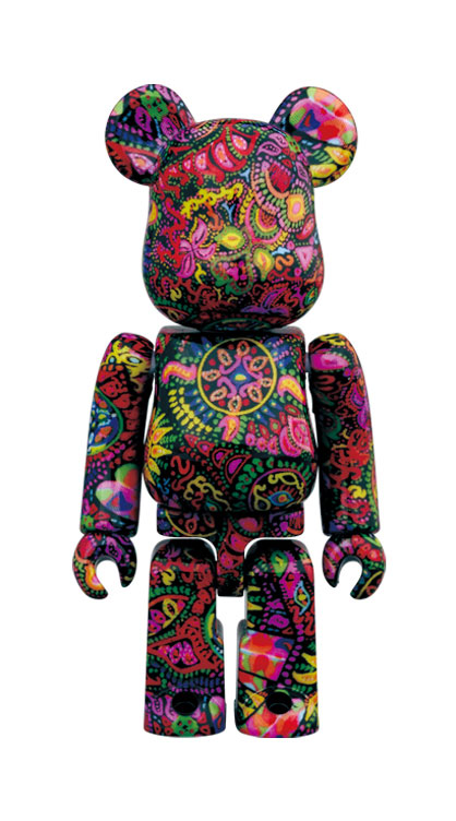 Be@rbrick Psychedelic Paisley 100% and 400% Collectible Set by Medicom Toy