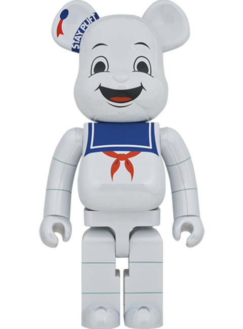 Medicom Toy Be@rbrick Stay Puft Marshmallow Man (White Chrome Version) 1000% Bearbrick