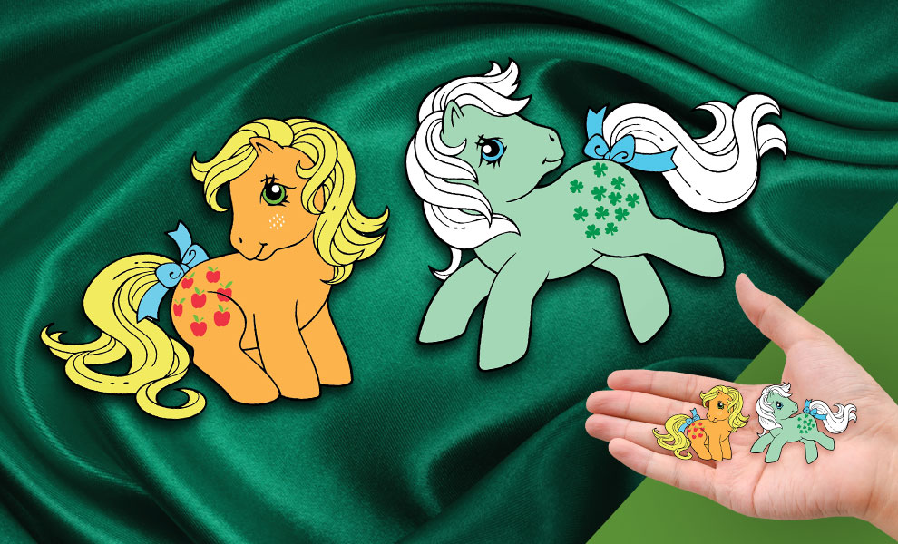 Gallery Feature Image of Applejack x Minty Pin Set Collectible Pin - Click to open image gallery