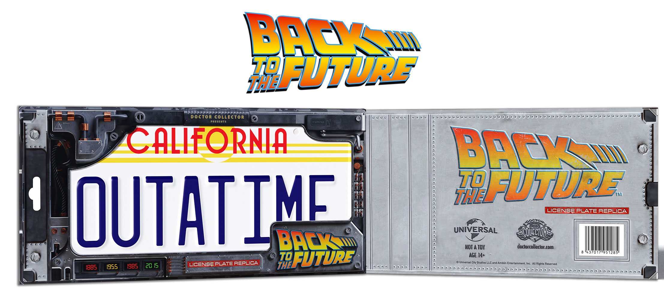 Back to the Future OUTATIME License Plate