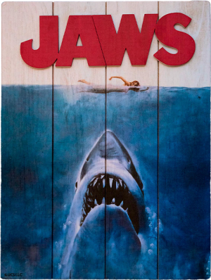 Jaws WOODART 3D “1975 Art” Wood Wall Art