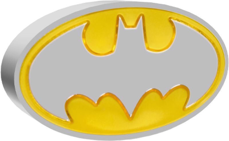 Batman Logo 1oz Silver Coin Silver Collectible by New Zealand Mint