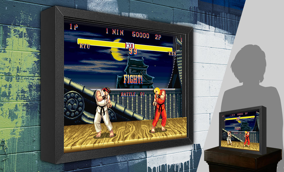 Street Fighter Ryu vs. Ken Street Fighter Shadow box art
