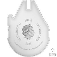 Gallery Image of Millennium Falcon 1oz Silver Shaped Coin Silver Collectible