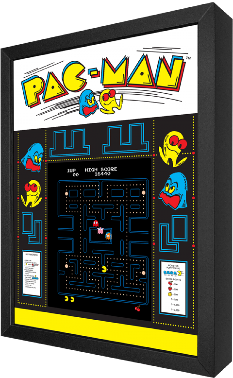 Pac-Man Shadow box art