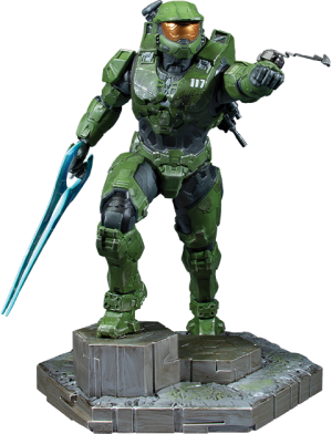 Halo Infinite Master Chief with Grappleshot Statue
