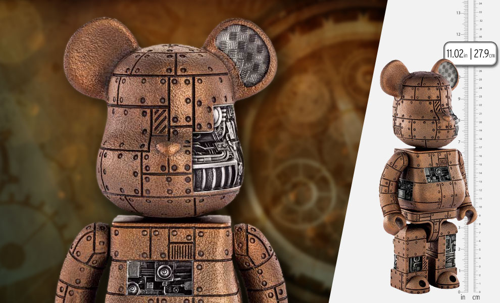 Gallery Feature Image of Steampunk Be@rbrick 400% (Special Edition) Figurine Pewter Collectible - Click to open image gallery
