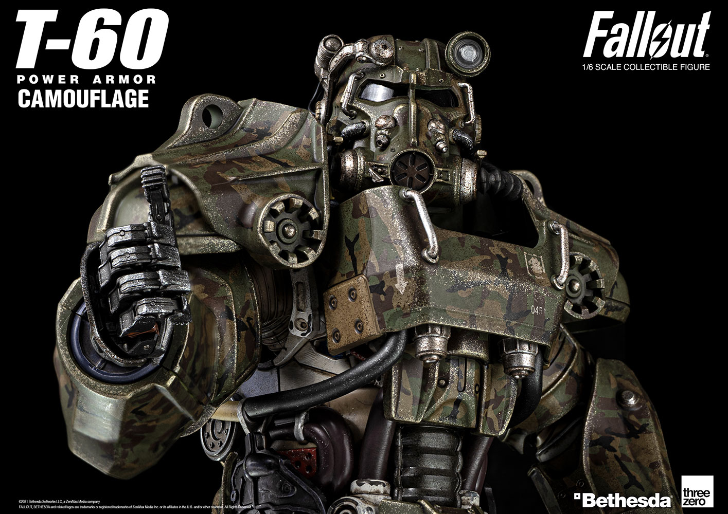 T 60 Camouflage Power Armor Sixth Scale Figure Sideshow Collectibles