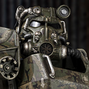 T-60 Camouflage Power Armor Sixth Scale Figure | Sideshow Collectibles