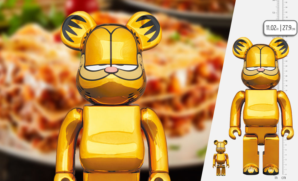 Gallery Feature Image of Bearbrick Garfield (Gold Chrome Version) 100% and 400% Bearbrick - Click to open image gallery