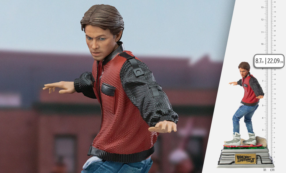 Gallery Feature Image of Marty McFly on Hoverboard 1:10 Scale Statue - Click to open image gallery