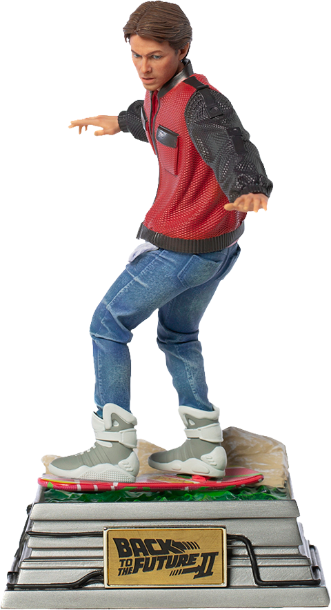 Iron Studios Marty McFly on Hoverboard 1:10 Scale Statue