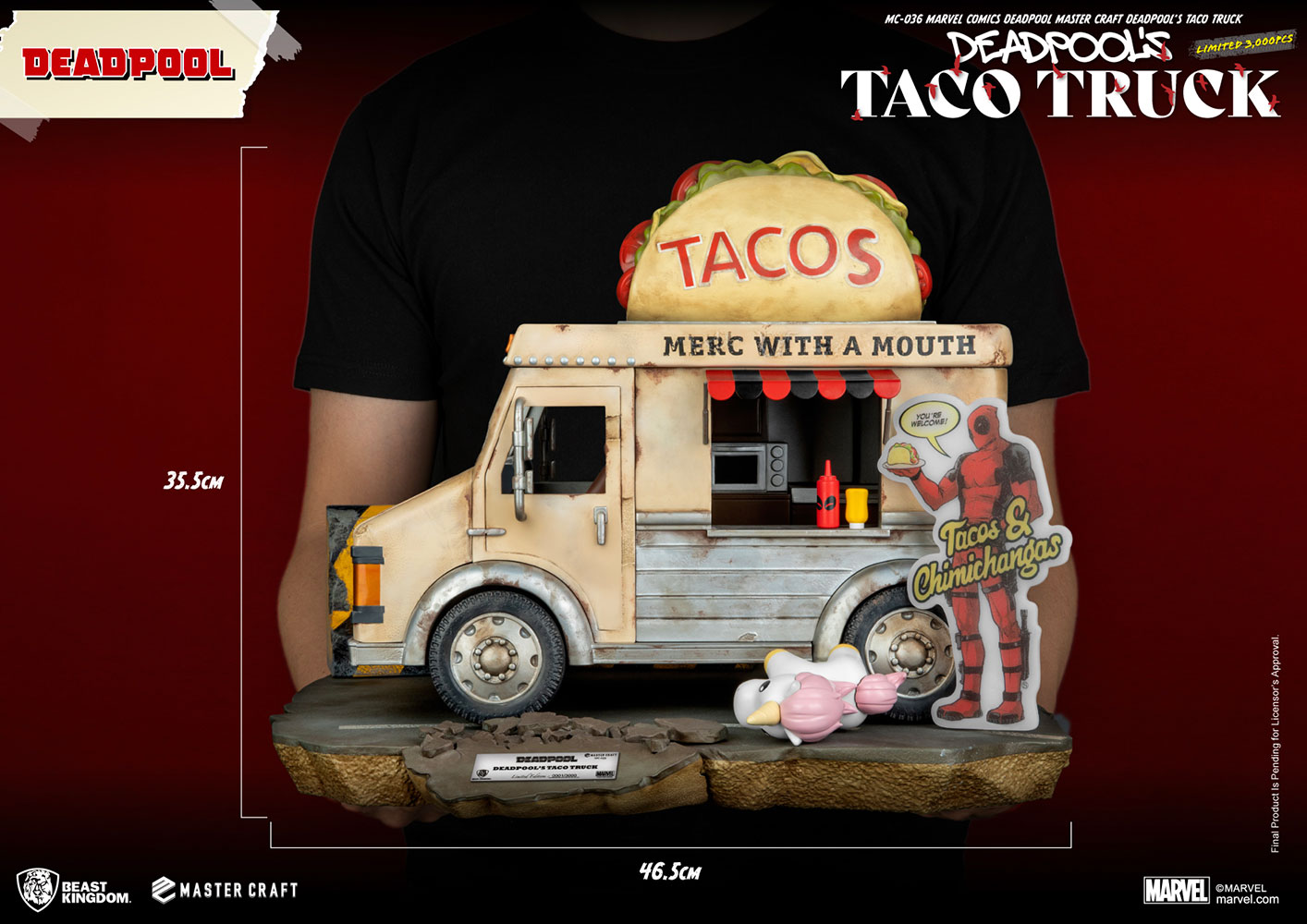 San Diego Comic-Con 2019 Marvel X-Force Deadpool Taco Truck PVC Figure - Exclusive Collectible
