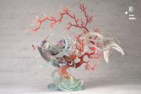 Gallery Image of Red Candle and Mermaid (Red Coral) Figurine