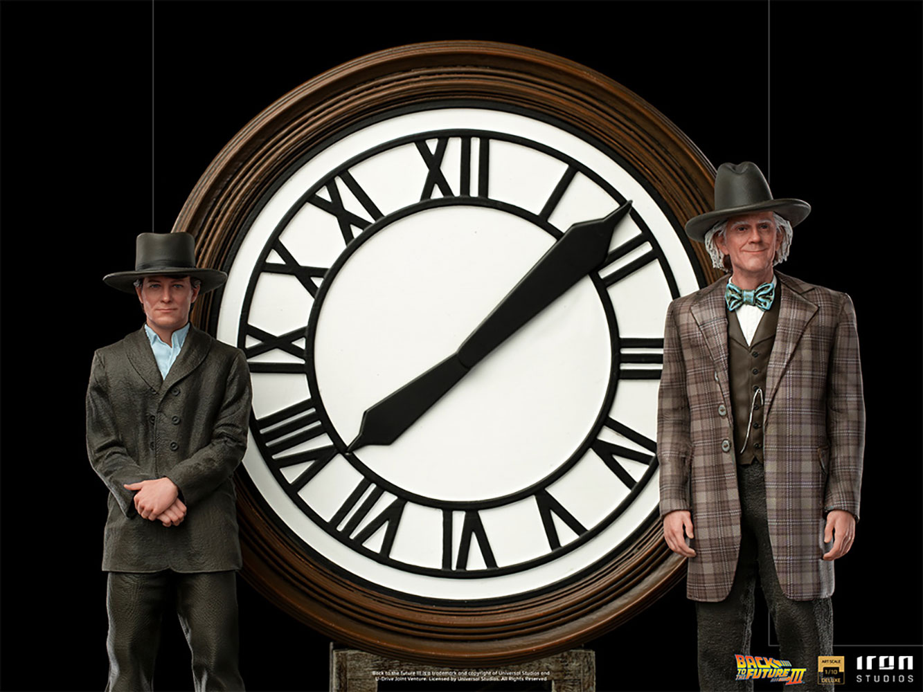 Marty and Doc at the Clock Deluxe- Prototype Shown