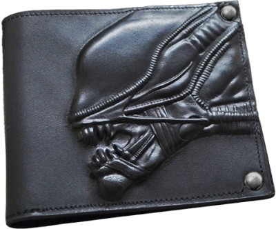Alien Embossed Leather Wallet