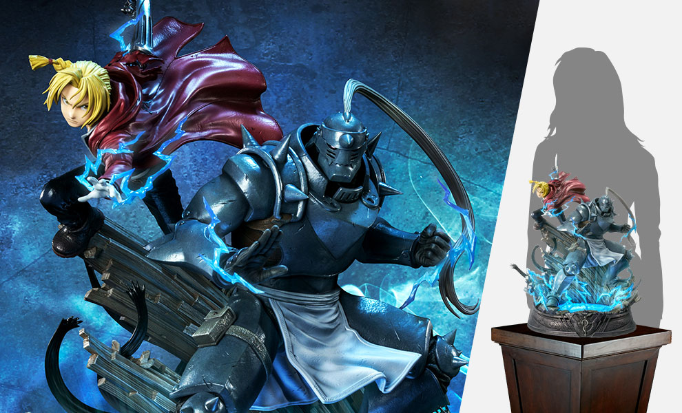 Gallery Feature Image of Edward and Alphonse Elric Statue - Click to open image gallery