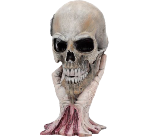 Sad But True Skull Figurine