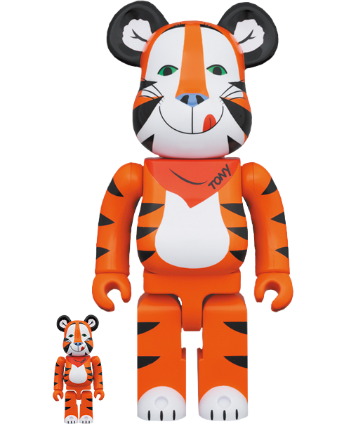 Medicom Toy Be@rbrick Tony the Tiger (Vintage Version) 100% and 400% Collectible Set