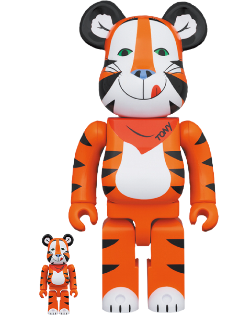 Be@rbrick Tony the Tiger (Vintage Version) 100% and 400% Designer Toy by Medicom Toy