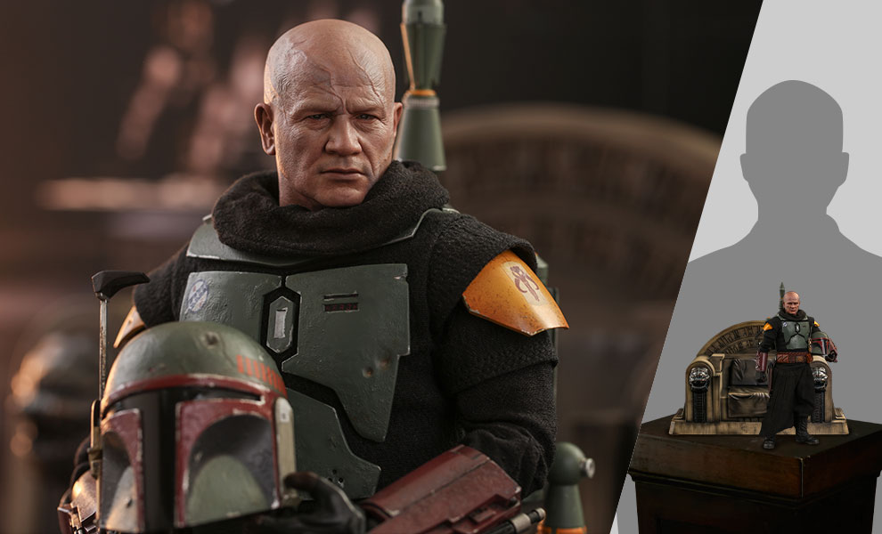 Gallery Feature Image of Boba Fett (Repaint Armor - Special Edition) and Throne Sixth Scale Figure Set - Click to open image gallery